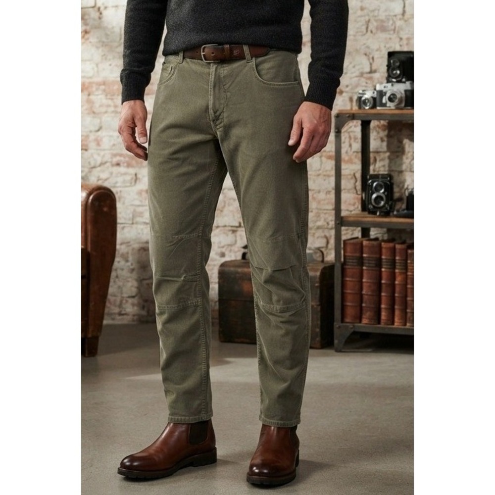Kuhl Rydr Pants Articulated Knee Men's 34x32 Olive Green Cotton Straight Hiking